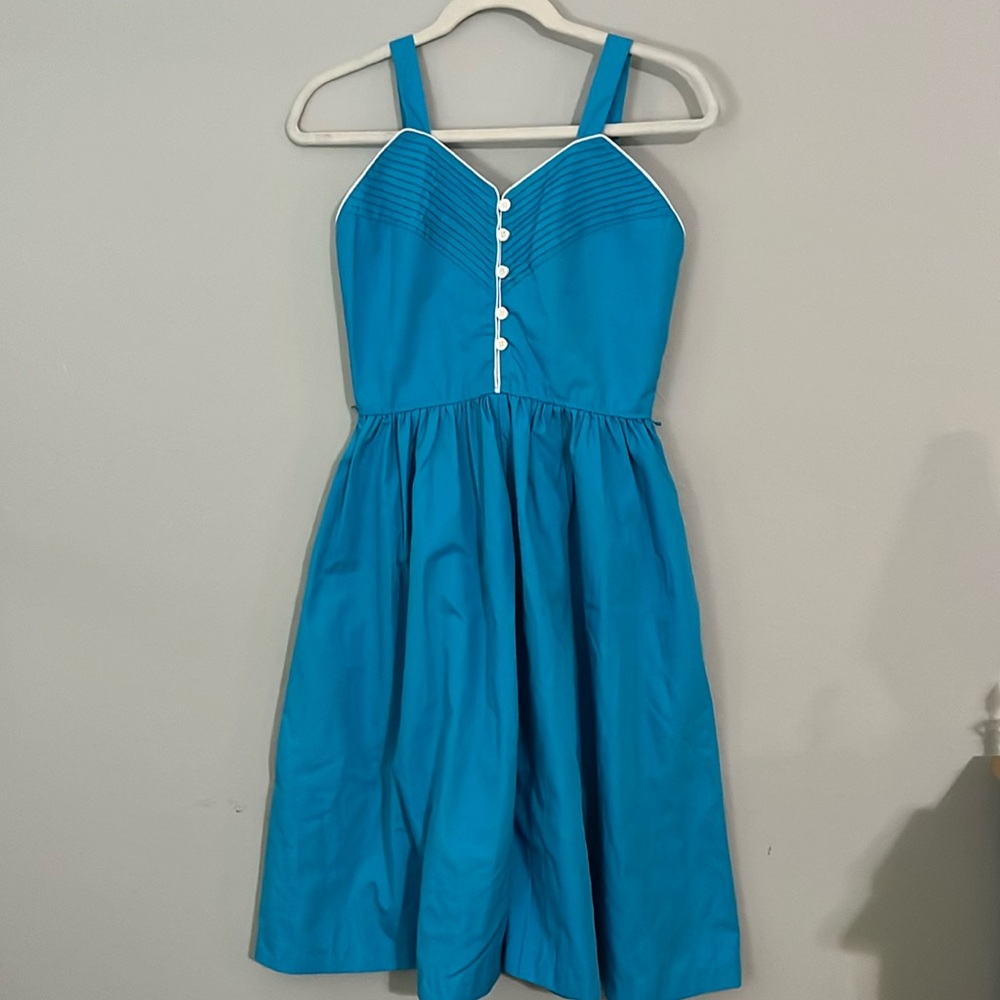 Vintage 70’s Synonym pintuck sundress size 7